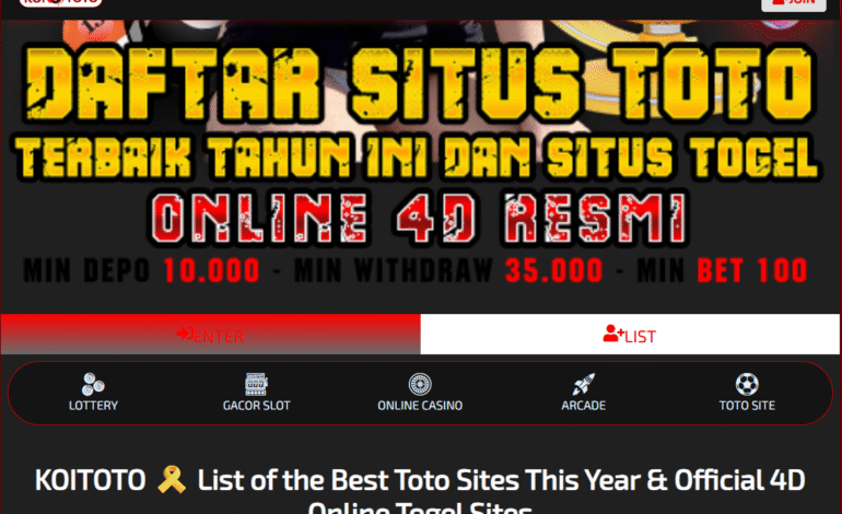  Toto 4D dan Togel Online: Panduan Lengkap Bermain dan Menang Lebih Mudah